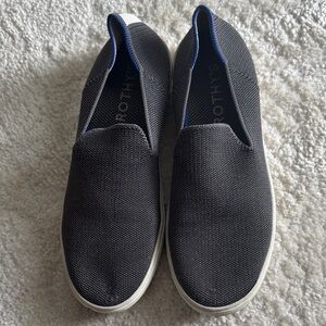 Rothy's Charcoal and Blue Slip-On Loafers